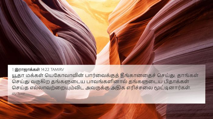 1 இராஜாக்கள் 14:22 TAMIRV Bible Verse Image