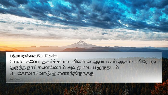 1 இராஜாக்கள் 15:14 TAMIRV Bible Verse Image