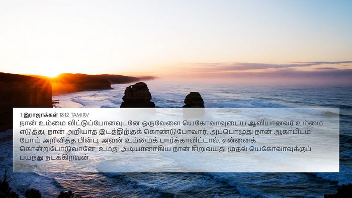 1 இராஜாக்கள் 18:12 TAMIRV Bible Verse Image