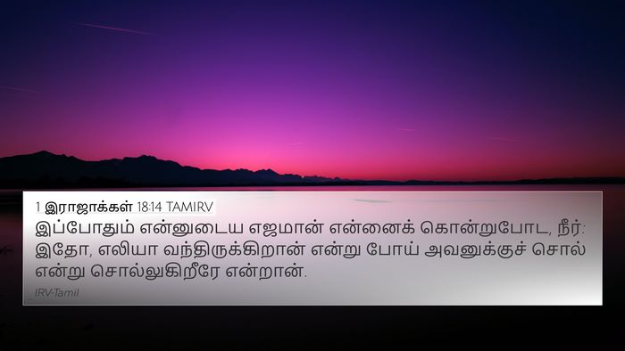 1 இராஜாக்கள் 18:14 TAMIRV Bible Verse Image