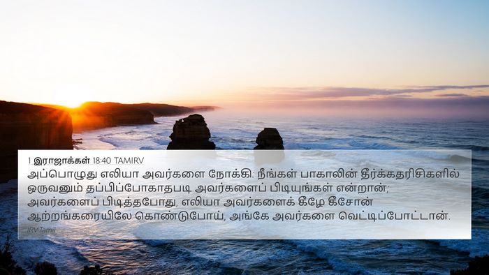 1 இராஜாக்கள் 18:40 TAMIRV Bible Verse Image