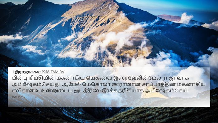 1 இராஜாக்கள் 19:16 TAMIRV Bible Verse Image