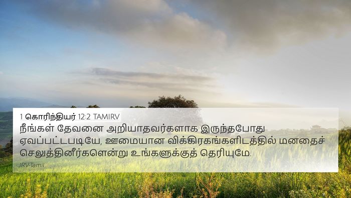 1 கொரிந்தியர் 12:2 TAMIRV Bible Verse Image