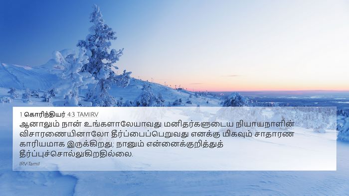 1 கொரிந்தியர் 4:3 TAMIRV Bible Verse Image