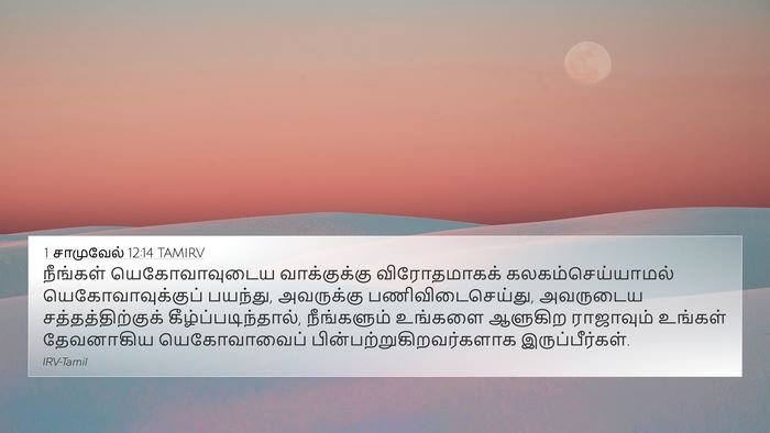 1 சாமுவேல் 12:14 TAMIRV Bible Verse Image
