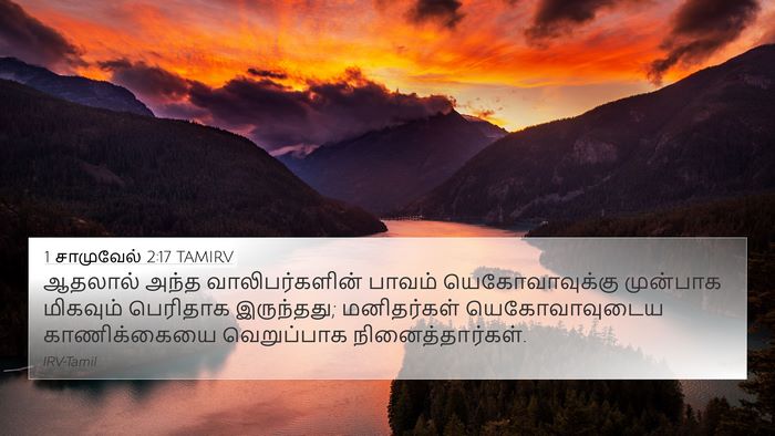 1 சாமுவேல் 2:17 TAMIRV Bible Verse Image