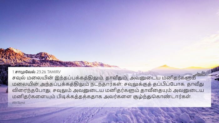 1 சாமுவேல் 23:26 TAMIRV Bible Verse Image
