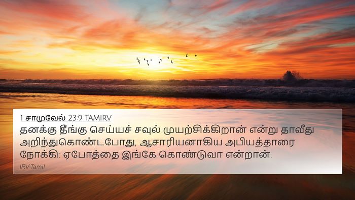 1 சாமுவேல் 23:9 TAMIRV Bible Verse Image
