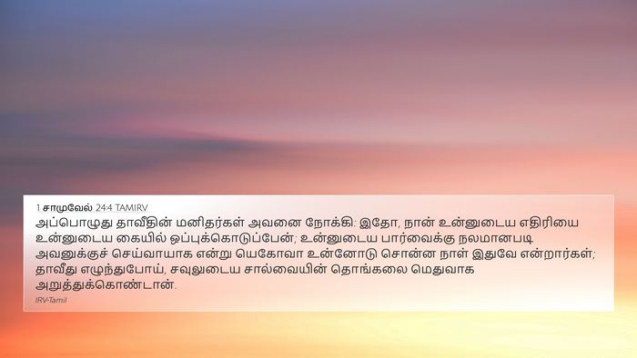 1 சாமுவேல் 24:4 TAMIRV Bible Verse Image
