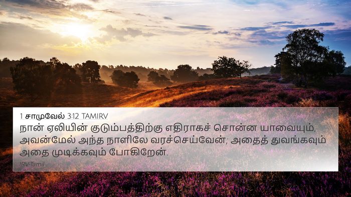 1 சாமுவேல் 3:12 TAMIRV Bible Verse Image
