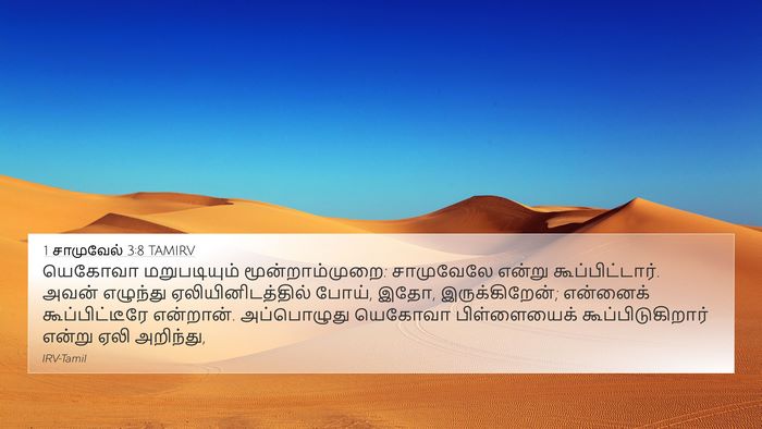 1 சாமுவேல் 3:8 TAMIRV Bible Verse Image