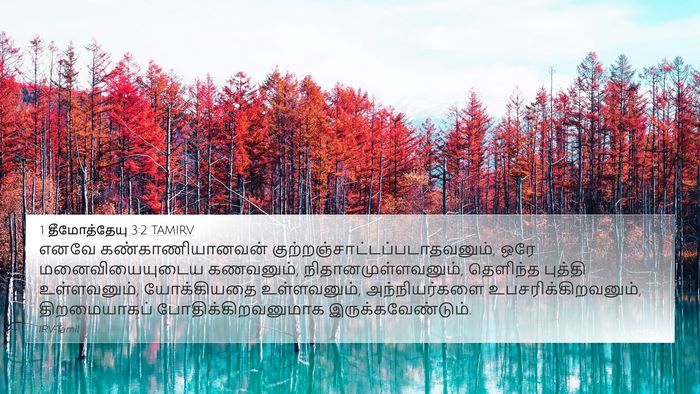 1 தீமோத்தேயு 3:2 TAMIRV Bible Verse Image