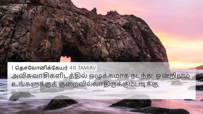 1 தெசலோனிக்கேயர் 4:11 TAMIRV Bible Verse Image
