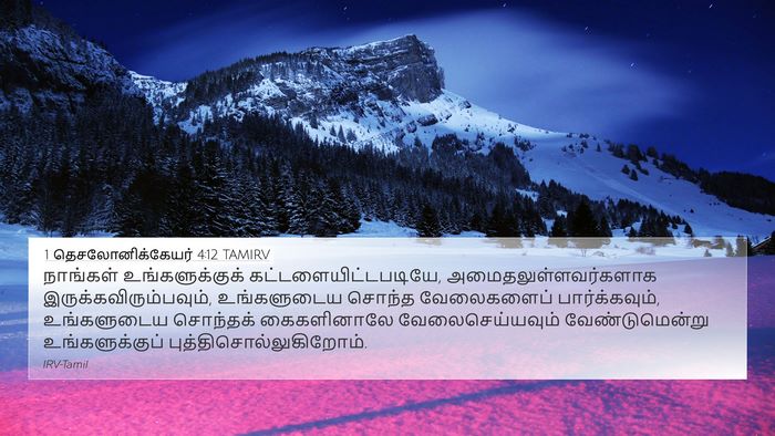 1 தெசலோனிக்கேயர் 4:12 TAMIRV Bible Verse Image