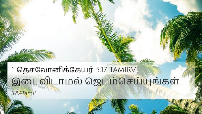 1 தெசலோனிக்கேயர் 5:17 TAMIRV Bible Verse Image