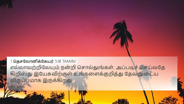 1 தெசலோனிக்கேயர் 5:18 TAMIRV Bible Verse Image