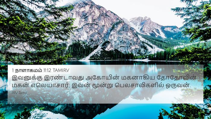1 நாளாகமம் 11:12 TAMIRV Bible Verse Image