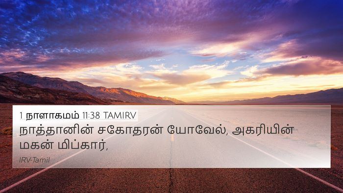 1 நாளாகமம் 11:38 TAMIRV Bible Verse Image