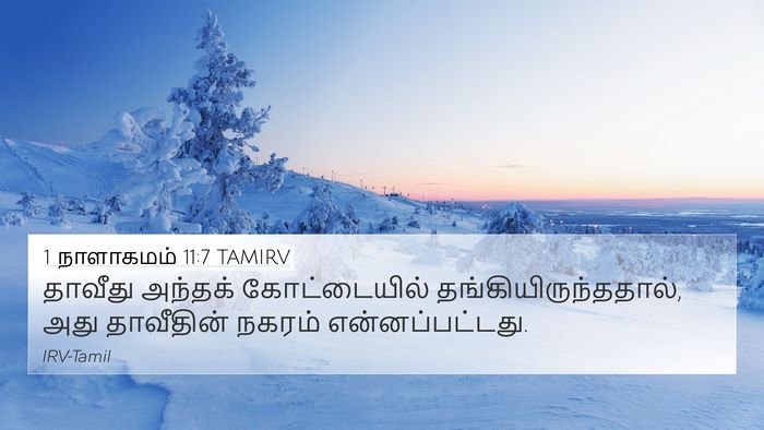 1 நாளாகமம் 11:7 TAMIRV Bible Verse Image