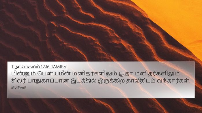 1 நாளாகமம் 12:16 TAMIRV Bible Verse Image