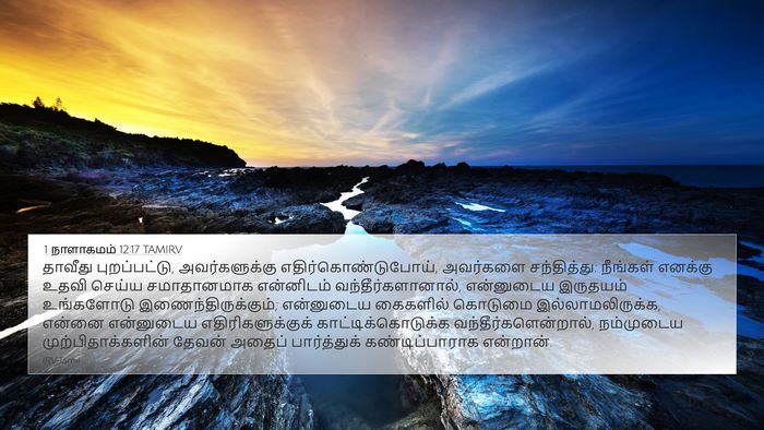 1 நாளாகமம் 12:17 TAMIRV Bible Verse Image
