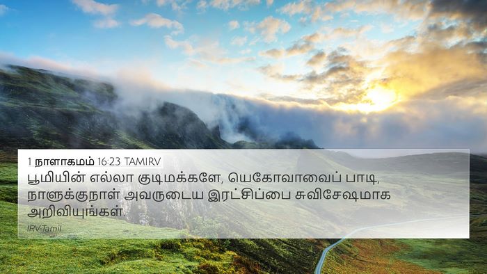 1 நாளாகமம் 16:23 TAMIRV Bible Verse Image