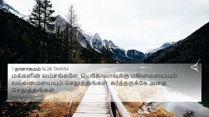 1 நாளாகமம் 16:28 TAMIRV Bible Verse Image