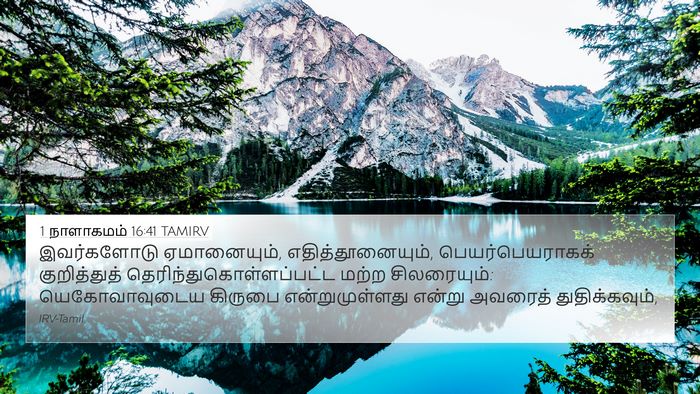 1 நாளாகமம் 16:41 TAMIRV Bible Verse Image