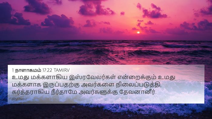 1 நாளாகமம் 17:22 TAMIRV Bible Verse Image