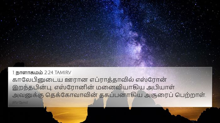 1 நாளாகமம் 2:24 TAMIRV Bible Verse Image