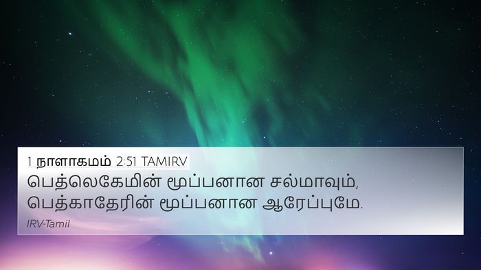1 நாளாகமம் 2:51 TAMIRV 4K Wallpaper - பெத்லெகேமின் - 4K Wallpaper Bible Verse