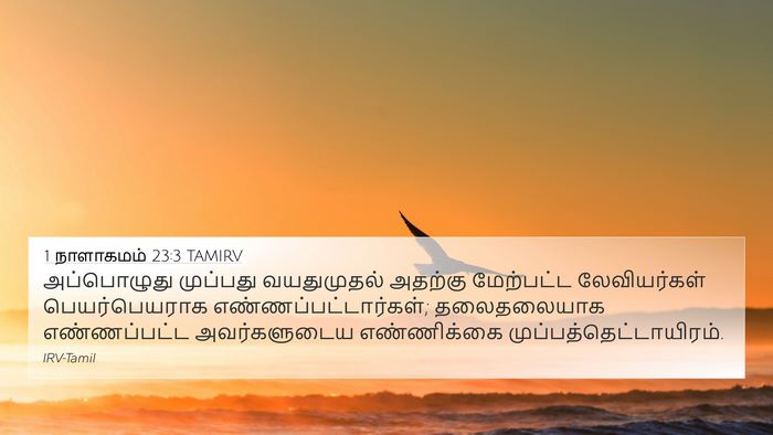 1 நாளாகமம் 23:3 TAMIRV Bible Verse Image
