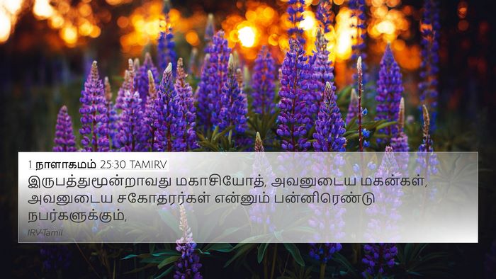1 நாளாகமம் 25:30 TAMIRV Bible Verse Image