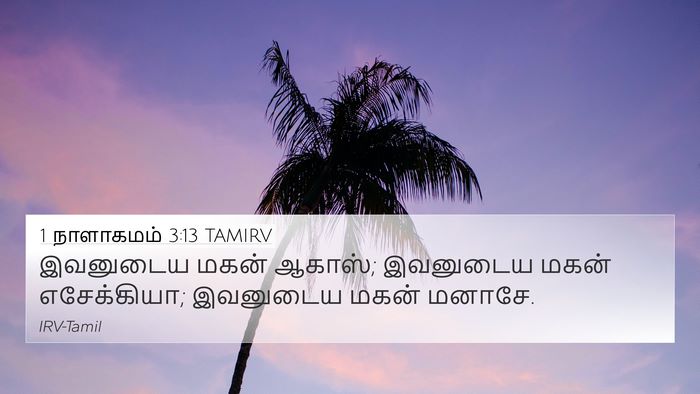 1 நாளாகமம் 3:13 TAMIRV Bible Verse Image