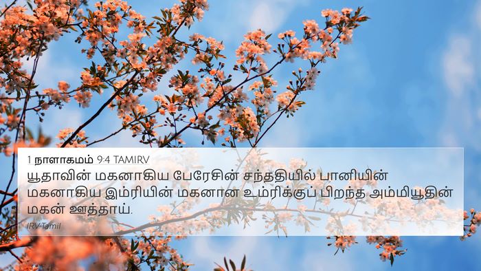1 நாளாகமம் 9:4 TAMIRV Bible Verse Image