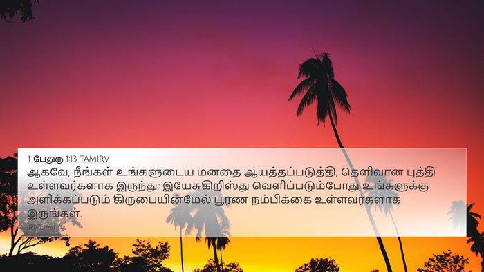 1 பேதுரு 1:13 TAMIRV Bible Verse Image