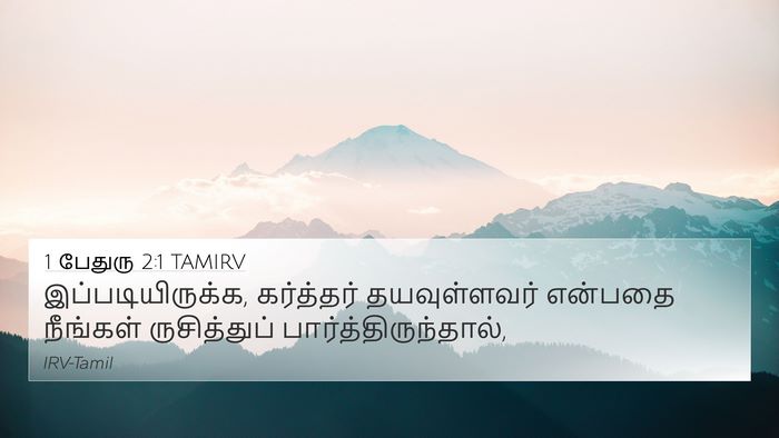 1 பேதுரு 2:1 TAMIRV Bible Verse Image