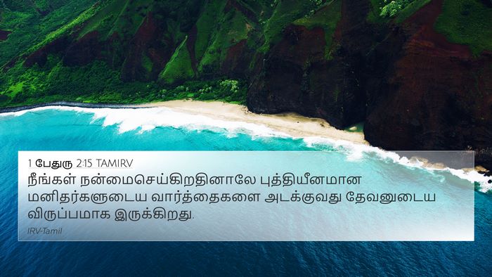 1 பேதுரு 2:15 TAMIRV Bible Verse Image