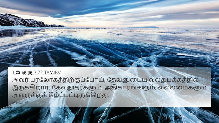 1 பேதுரு 3:22 TAMIRV Bible Verse Image