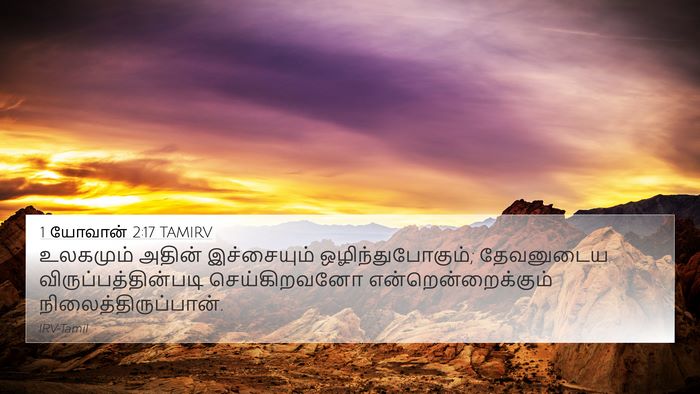 1 யோவான் 2:17 TAMIRV Bible Verse Image