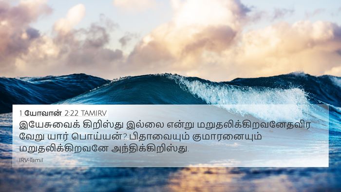 1 யோவான் 2:22 TAMIRV Bible Verse Image