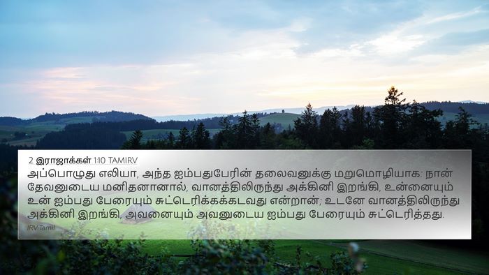 2 இராஜாக்கள் 1:10 TAMIRV Bible Verse Image