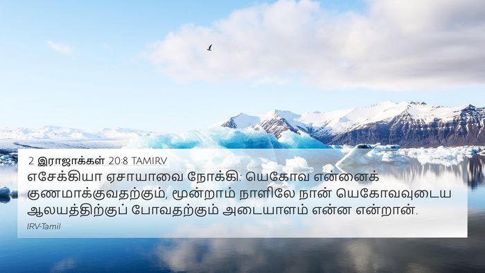 2 இராஜாக்கள் 20:8 TAMIRV Bible Verse Image