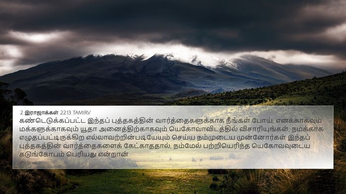 2 இராஜாக்கள் 22:13 TAMIRV Bible Verse Image