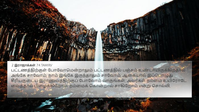 2 இராஜாக்கள் 7:4 TAMIRV Bible Verse Image