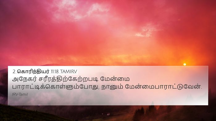 2 கொரிந்தியர் 11:18 TAMIRV Bible Verse Image