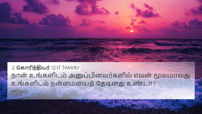 2 கொரிந்தியர் 12:17 TAMIRV Bible Verse Image