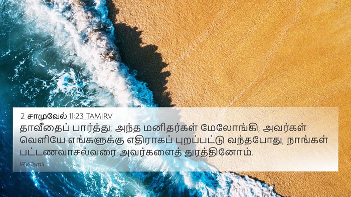 2 சாமுவேல் 11:23 TAMIRV 4K Wallpaper - தாவீதைப் - 4K Wallpaper Bible Verse