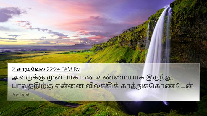 2 சாமுவேல் 22:24 TAMIRV 4K Wallpaper - அவருக்கு முன்பாக - 4K Wallpaper Bible Verse
