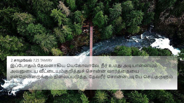 2 சாமுவேல் 7:25 TAMIRV Bible Verse Image